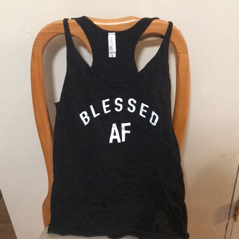 Blessed AF muscle shirt